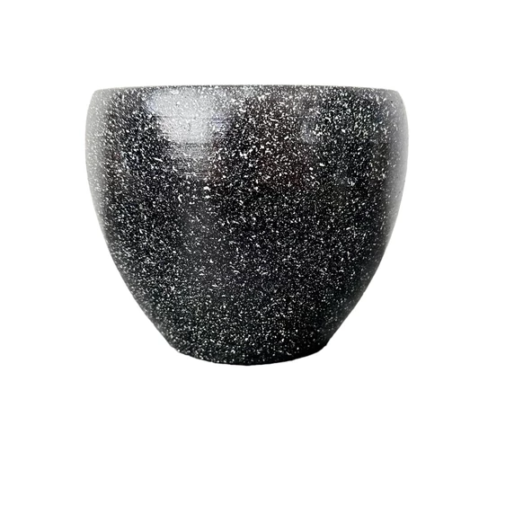 Bitki Tasarımı Siyah Granit Toprak Saksı Saksılık Salon Çiçeklik - 15 CM