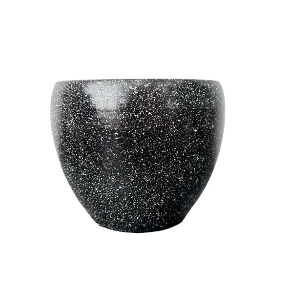 Bitki Tasarımı Siyah Granit Toprak Saksı Saksılık Salon Çiçeklik - 15 CM - 3