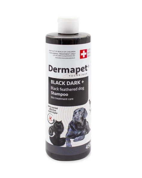 Purele Dermapet Siyah Irk Kedi Ve Köpek İçin Dermatolojik Etkili Kremli Şampuan 450ml