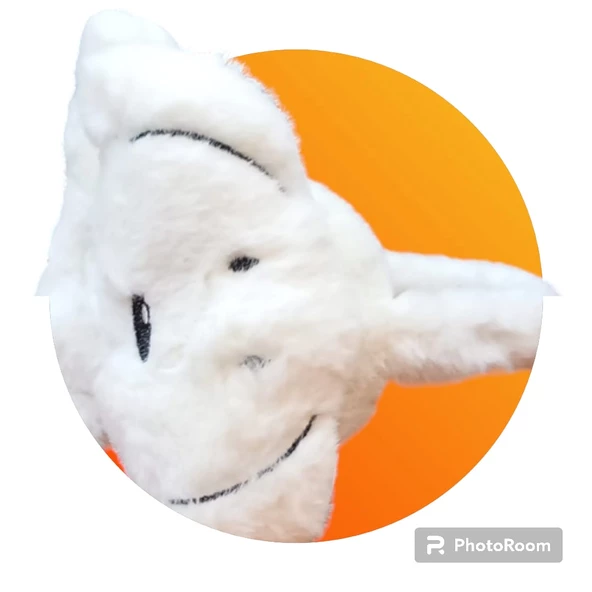 çocuk peluş kulaklık 3-9 yaş krem renk soğuktan koruma özellikli - 2