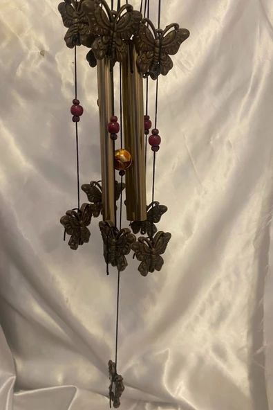 Deprem Çanı Zili Rüzgar Çanı Zili Feng Şui Kelebek - Resim 4