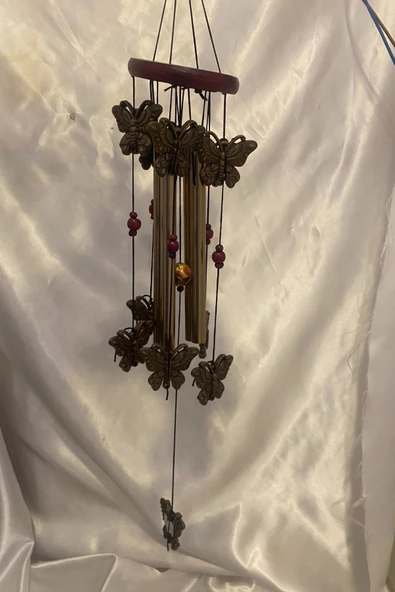 Deprem Çanı Zili Rüzgar Çanı Zili Feng Şui Kelebek - Resim 5