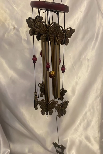 Deprem Çanı Zili Rüzgar Çanı Zili Feng Şui Kelebek - Resim 3