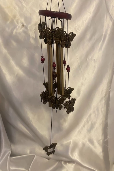 Deprem Çanı Zili Rüzgar Çanı Zili Feng Şui Kelebek - Resim 7