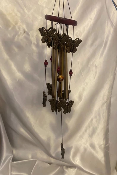 Deprem Çanı Zili Rüzgar Çanı Zili Feng Şui Kelebek - Resim 6