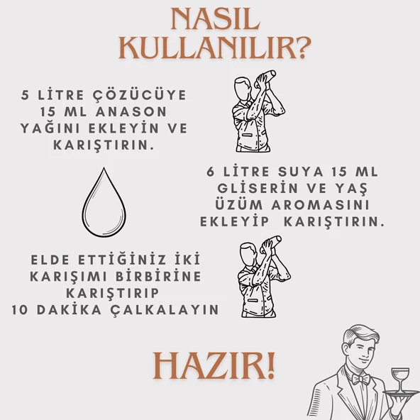 Saf Anason Yağı 15 Ml - Yaş Üzüm Aroması 15 ML - Gliserin 15 ML (5 LİTRE İÇİN UYUMLUDUR) - 2