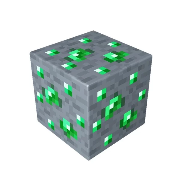 Minecraft Cevheri Taşınabilir Şarjlı Yeşil Pilli Led Gece Lambası - 2