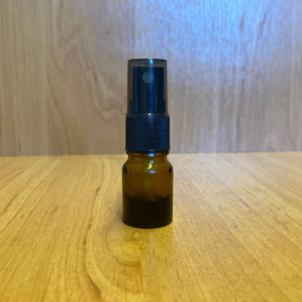 3 Ml Amber Cam Şişe Siyah Spreyli ,  3Cc Kahverengi Spreyli Boş Şişe x 6 Adet - Resim 2