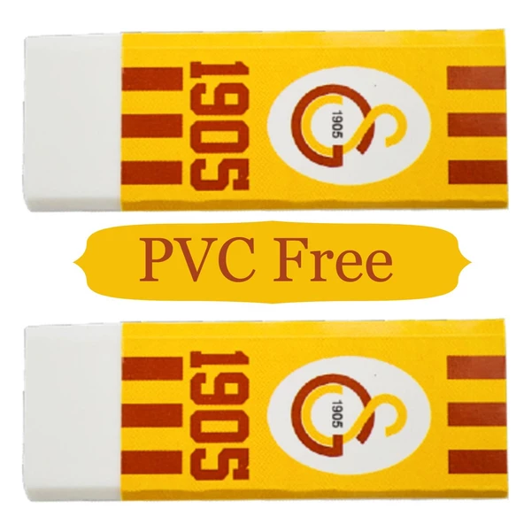 Galatasaray No:20 PVC Free Büyük Boy Beyaz Silgi 1 Adet - 2