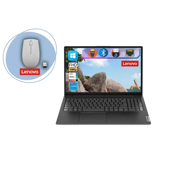 Lenovo V15 G3 I5-1235U 16GB 512GB SSD FDos 15.6" FHD Notebook 82TT00A5TX0253+Mouse