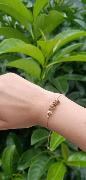 Bileklik Doğal Taş Bileklik Jasper Ayarlanabilir Kadın Kız Bileklik Çakra Yogo - 2