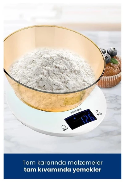 GOLDMASTER GM-7151 SENSİTİVE ELEKTRİKLİ MUTFAK TERAZİSİ - 6