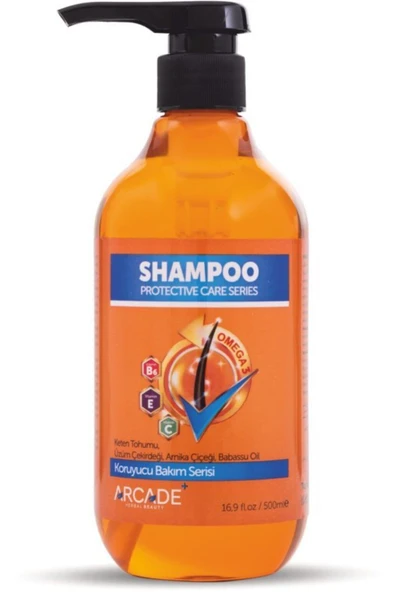 Arcade Koruyucu Bakım Serisi ( Şampuan 500 ml +maske+serum+fön Suyu) - Resim 3