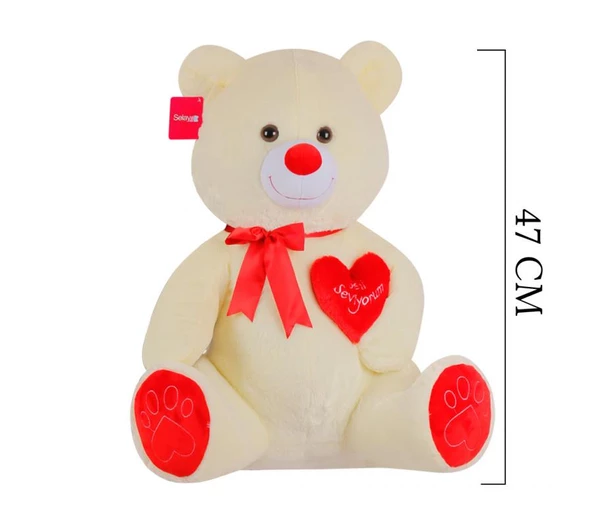 1030 Ekru Yumoş Ayı 47 Cm
