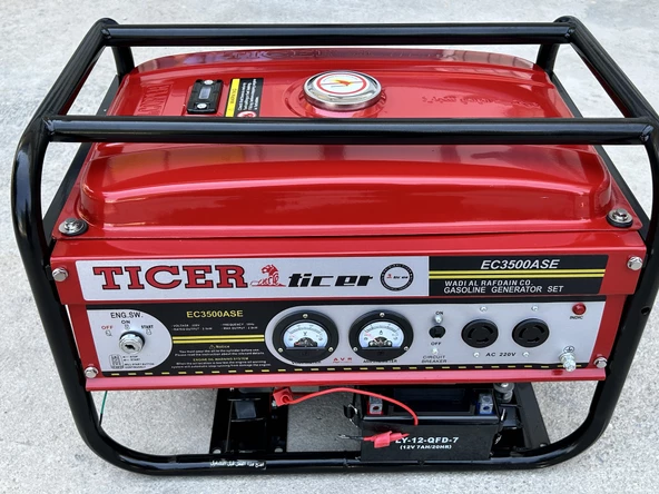 Ticer EC3500ASE Benzinli Marşlı Jeneratör 2,8kW - 5