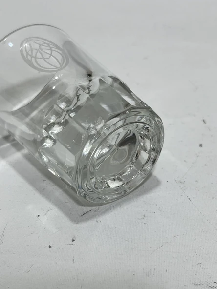 Desenli Kristal Cam Likör Bardağı (Defolu) - Resim 5