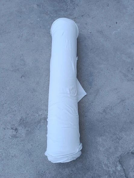 Viskonlu Triko Penye Kumaş Beyaz 1,30x40metre - Resim 4
