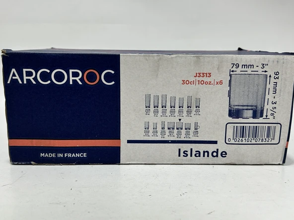 Arcoroc Islande Hiball Viski Bardağı 30cl 6 Adet (Hafif Defolu) - Resim 4