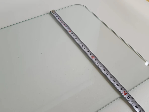 Çok Amaçlı Şeffaf Temperli Cam 52x30cm (Defolu) - Resim 5