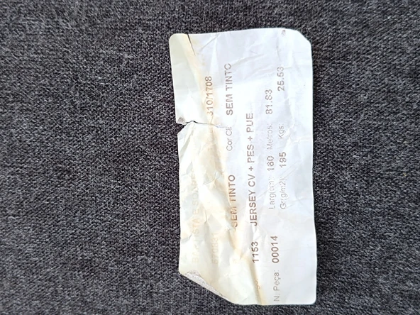 Örme Penye Kırçıllı Kumaş Gri 1,50x80metre - Resim 3