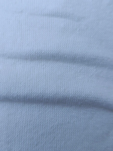 Viskonlu Triko Penye Kumaş Beyaz 1,30x40metre - Resim 2