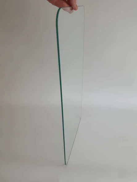 Çok Amaçlı Şeffaf Temperli Cam 52x30cm (Defolu) - Resim 2