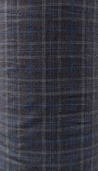 Pamuk Ekose Desen Kumaş Gri 1,50x48metre ürün görseli