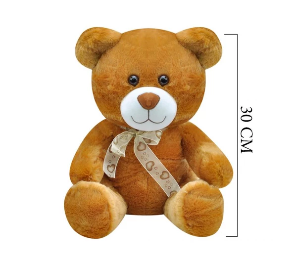 1181 Kahverengi Oturan Ayı 30 Cm