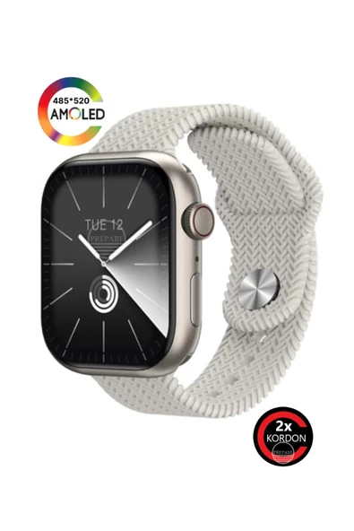 Watch 9 Plus 45mm Super Amoled Ekran GPT AI Kordon Kilitli Oyun + Asistan Akıllı Saat - 2