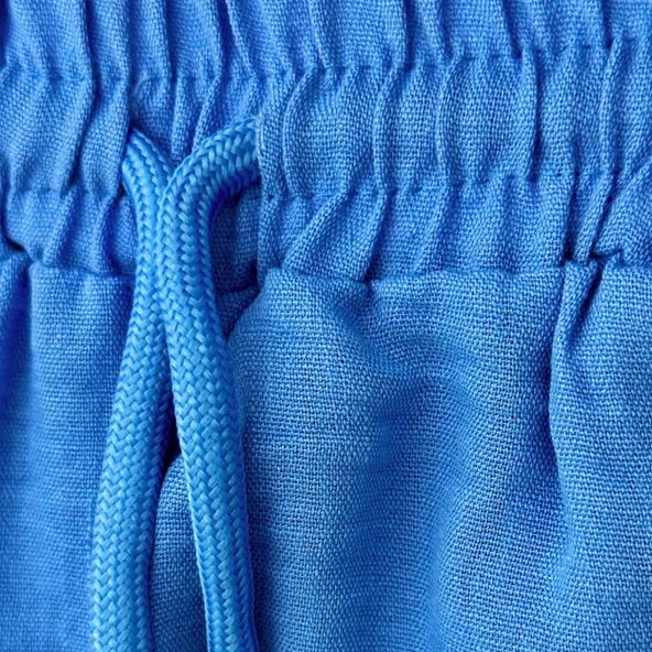 Triliya Erkek Çocuk Yazlık Tişört Kapri Takımı-Müslin Keten Organik Kumaş, 3-11 Yaş, Cepli, Lüks - 12