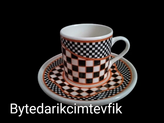 TULU PORSELEN FİNCAN TAKIMI KARE