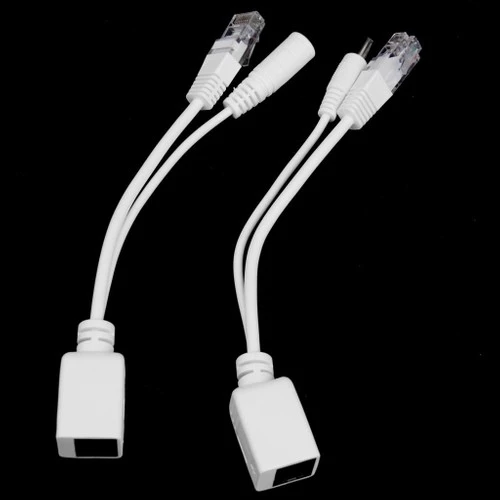 Ethernet Aşırı 4x Güç Pasif Poe Enjektör Splitter Adaptörü Kabloları - 2
