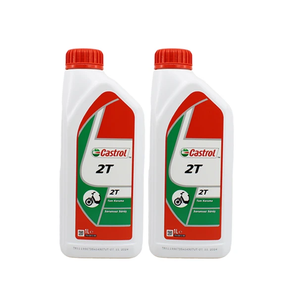 Castrol 2T 1 Lt 2 Zamanlı Mineral Bazlı Motosiklet Yağı (2 Adet)
