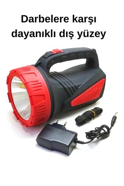 50 saat çalışma süreli 8000mah el feneri projektör - 4