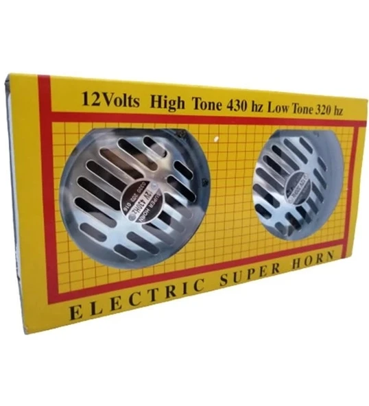 Hella Tip Korna Süper Ton 12 V. nikelajlı Korna 2 Adet Yüksek Sesli Nikel - 2