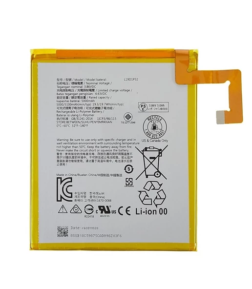 Lenovo L19D1P32 uyumlu Tablet Bataryası, Pili