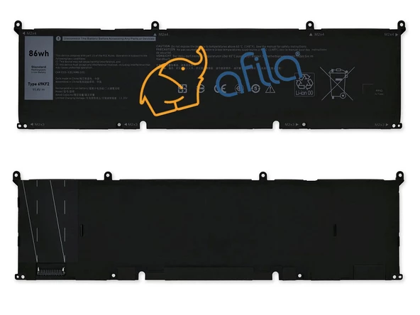 Dell 69KF2 Notebook Bataryası, Laptop Pili - 6 Cell