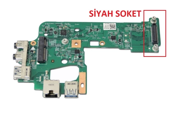 Dell inspiron N5110 DN15 TI IO BOARD 48.4IF20.021 Laptop Ses Usb Ethernet Wlan Wifi Kartı / Siyah