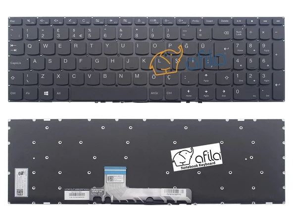Lenovo Flex 4-1580 Notebook Klavyesi - Tuş Takımı (Siyah TR)