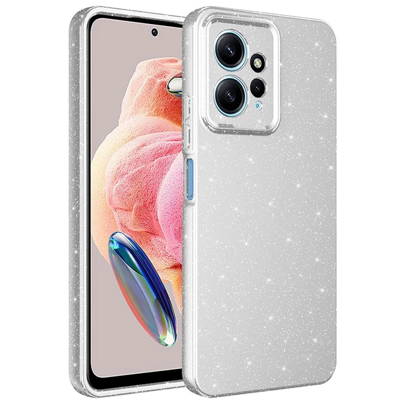 Xiaomi Redmi Note 12 4G Kılıf Kamera Korumalı Simli Lüks Koton Kapak kılıf - Resim 4