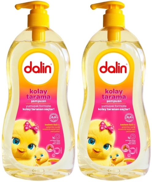 Dalin Bebek Şampuanı 700ML Kolay Tarama Badem Özlü Pompalı (2 Li Set)