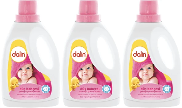 Dalin Çamaşır Yumuşatıcı 1.5LT Düş Bahçesi (3 Lü Set) (Bebeklere Özel)