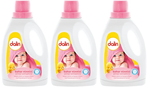 Dalin Çamaşır Yumuşatıcı 1.5LT Bahar Ninnisi (3 Lü Set)