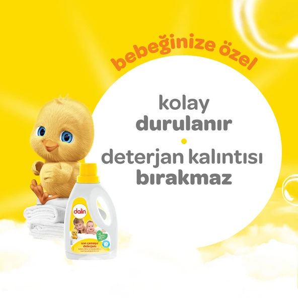 Dalin Çamaşır Deterjanı 1.5LT Klasik (Hassas ve Hipoalerjenik Formül) (6 Lı Set) - 5