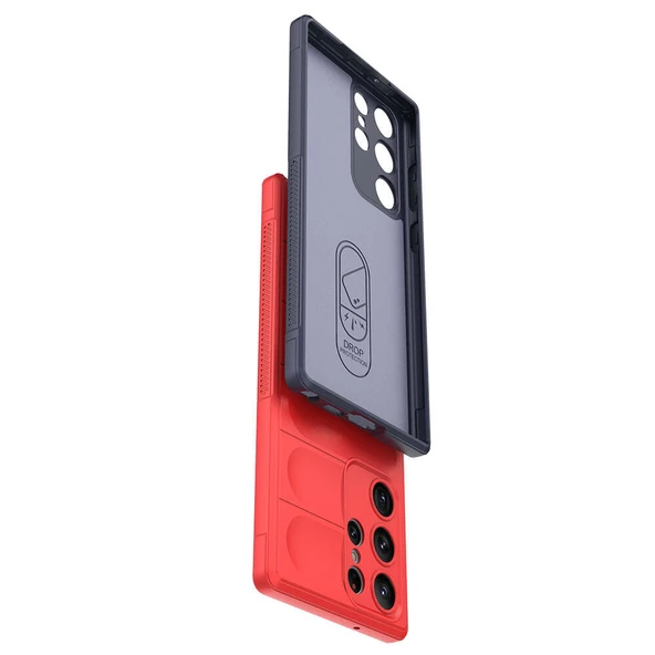 Galaxy S23 Ultra Kılıf Esnek TPU Oyuklu Arka Yüzey Tasarımlı Etnik Silikon Kılıf - Resim 10