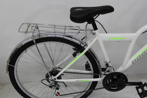 2650 model d kadro beyaz bisiklet sepetli camurluklu model dorello bisiklet - 4