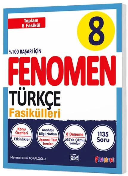 Fenomen Okul 2024 8. Sınıf Türkçe Fasikül 1-2-3-4-5-6-7-8 Seti