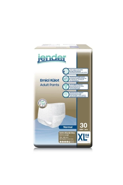 jender Plus Hasta Bezi Emici Külot xLarge 30'lu