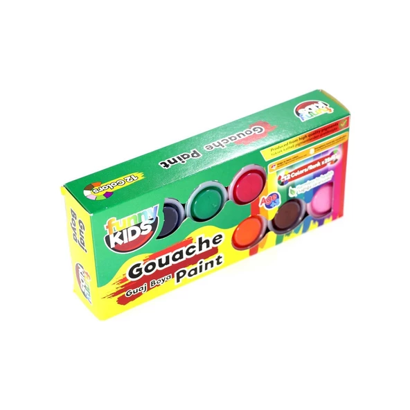 Funny Kids Guaj Boya 25 ML 12 Li Set Guaj Boya
