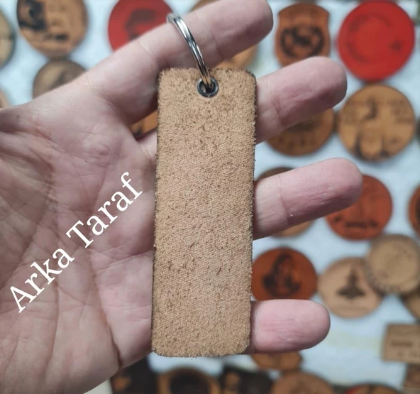 Sahil Güvenlik Deri Anahtarlık  - Arma - Leather Key Holder - 4